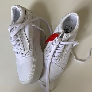 White Platform Vans